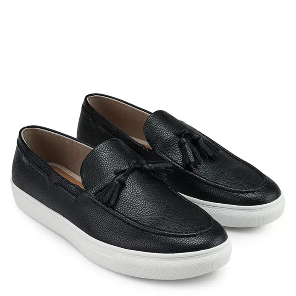 Call It Spring Fowley Black Slip-On Loafers with Tassels